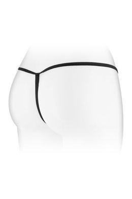 Миниатюрные кружевные трусики-стринги с доступом Fashion Secret DANUTA S, M, L черные