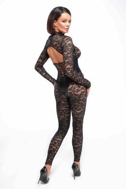 Комбінезон Noir Handmade F299 Enigma lace catsuit with underbust bodice - 3XL