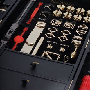 БДСМ-набір LOCKINK BDSM Play Kit Crocodile Leather SX0819 фото