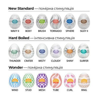 Мастурбатор-яйцо Tenga Egg Tube удлиненные линии SO5497 фото