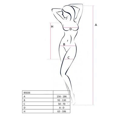 Откровенное миниплатье на бретельках с сеткой по бокам Passion S/M/L белое