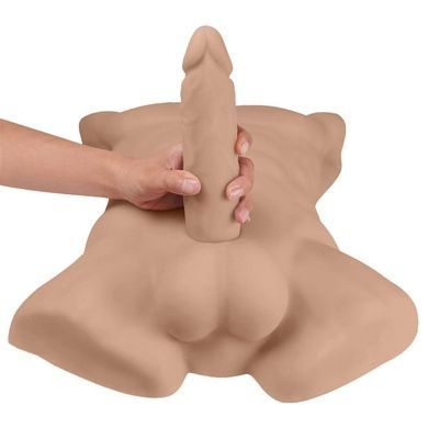 Торс с фаллоимитатором SilexD Apollo L Male Torso Caramel SX0814 фото