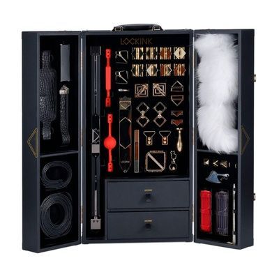 БДСМ-набір LOCKINK BDSM Play Kit Crocodile Leather SX0819 фото