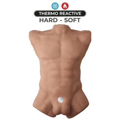 Торс с фаллоимитатором SilexD Apollo L Male Torso Caramel SX0814 фото