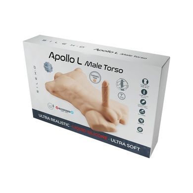 Торс с фаллоимитатором SilexD Apollo L Male Torso Caramel SX0814 фото