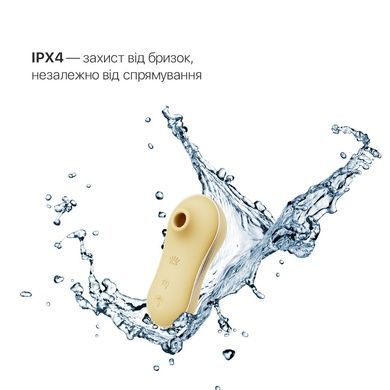 Виброяйцо и вакуумный стимулятор Zalo UNICORN Yellow SO6686 фото