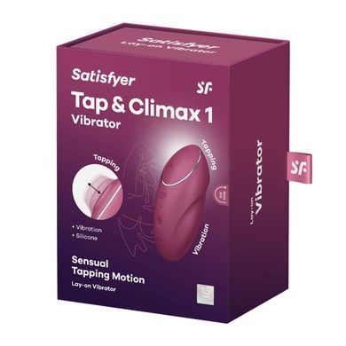 Вібростимулятор пульсатор Satisfyer Tap & Climax 1 Red SX0566 фото