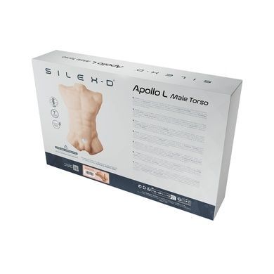 Торс с фаллоимитатором SilexD Apollo L Male Torso Caramel SX0814 фото