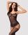 Бодістокінг Obsessive Bodystocking F235 S/M/L, тонкі підв&rsquo;язки, ніжний декор, сіточка