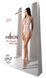 Бодістокінг з імітацією корсетної шнурівки Passion BS094 One Size, white, квітковий візерунок