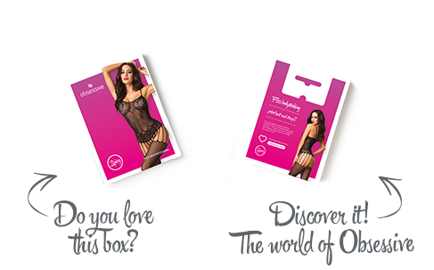 Бодістокінг Obsessive Bodystocking F235 S/M/L, тонкі підв&rsquo;язки, ніжний декор, сіточка