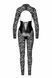 Комбінезон Noir Handmade F299 Enigma lace catsuit with underbust bodice - 3XL
