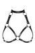 (SALE) Портупея на груди Obsessive A740 harness black O/S, штучна шкіра
