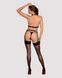 (SALE) Портупея на груди Obsessive A740 harness black O/S, штучна шкіра