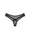 Прозорі еротичні жіночі трусики Obsessive Roxelia thong XS/S чорні
