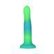 Фалоімітатор що світиться в темряві ADDICTION Rave 8 Dildo Blue Green SO6849 фото 3