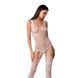 Ажурний бодістокінг з імітацією панчіх Passion BS074 white One size