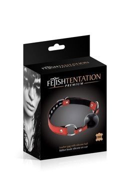 Кляп Fetish Tentation with silicone ball Red SX1100 фото