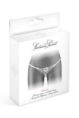 Миниатюрные кружевные трусики-стринги Fashion Secret DANUTA S, M, L белые