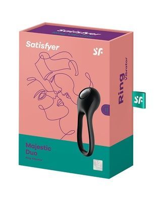 Ерекційне кільце з вібрацією Satisfyer Majestic Duo SO5546 фото