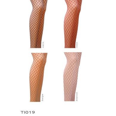 Колготки в сеточку без выделенных трусиков Passion TI019 типа Кабаретка 3/4 (fishnet), nero