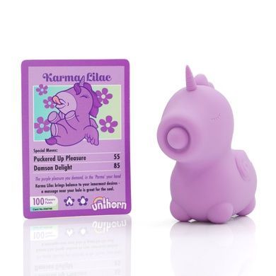 Вібратор-єдиноріжка Unihorn - Karma Lilac, з пульсацією SX2867 фото