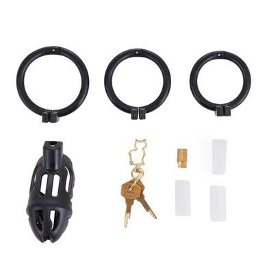 Клітка для пеніса LOCKINK SEVANDA Plastic Penis Black SX0872 фото