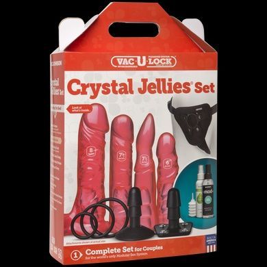 Набор для страпона Doc Johnson Crystal Jellies Set SO1989 фото