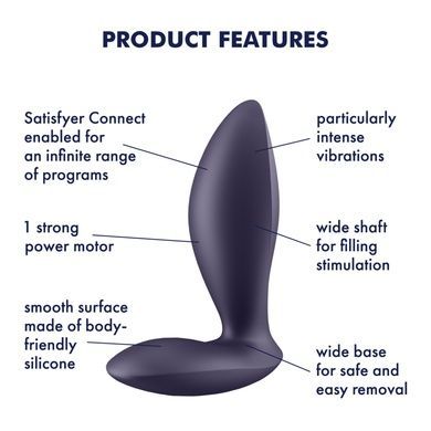 Анальна смарт-пробка з вібрацією Satisfyer Power Plug SO8678 фото