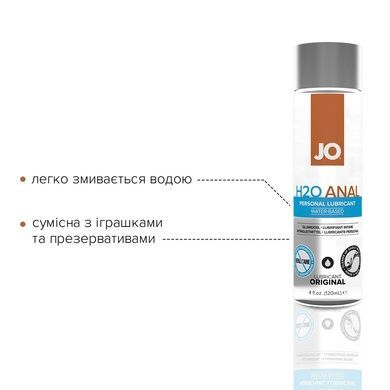 Анальна змазка на водній основі JO ANAL H2O 120мл SO1456 фото