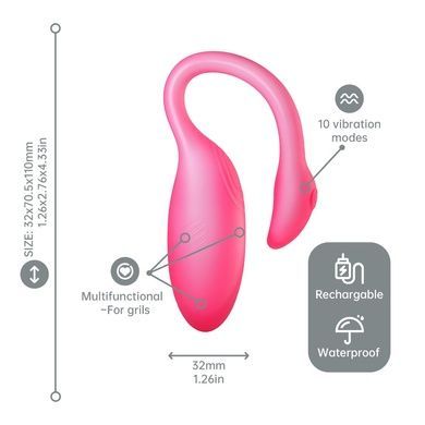 Смарт-виброяйцо Magic Motion Flamingo Max Pink SX2194 фото