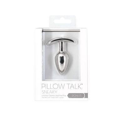 Анальна пробка Pillow Talk Sneaky Steel Anal Plug SO7753 фото