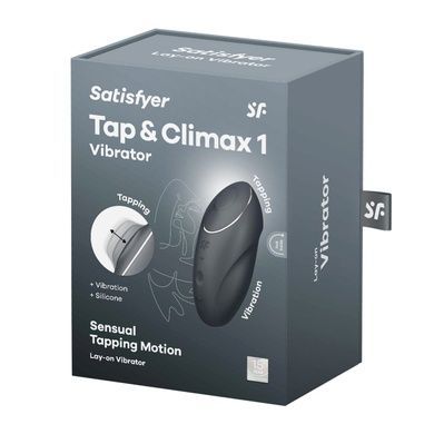 Вибростимулятор пульсатор Satisfyer Tap & Climax 1 Grey SX0567 фото