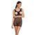 Бодистокинг-платье с открытой грудью Passion BS092 black One size