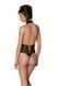 Еротичне боді Passion TRISHA BODY, L/XL, black, з відкритими чашками