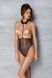 Еротичне боді Passion TRISHA BODY, L/XL, black, з відкритими чашками