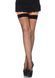 Чулки-сетка Leg Avenue Fishnet Thigh Highs Black, мелкая сетка, one size