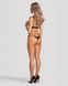 Комплект Obsessive Euridia 2-pcs crotchless set XS/S, Черный
