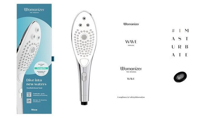 Насадка-стимулятор для душу Womanizer Wave Chrome SO8765 фото
