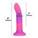 Светящийся в темноте фаллоимитатор ADDICTION Rave 8 Dildo Pink Purple SO6850 фото 4