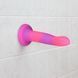 Светящийся в темноте фаллоимитатор ADDICTION Rave 8 Dildo Pink Purple SO6850 фото 6