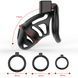 Клітка для пеніса LOCKINK SEVANDA Plastic Penis Black SX0872 фото 6