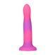 Светящийся в темноте фаллоимитатор ADDICTION Rave 8 Dildo Pink Purple SO6850 фото 3