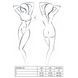 Комплект белья Passion ORIHIME SET XXL/XXXL, white, стрепы, лиф и трусики