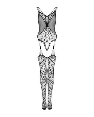 Ажурний бодістокінг комбінезон під павутину Obsessive Bodystocking G325 black S/M/L, чорний