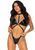 Вініловий тедді Leg Avenue Teddy with strappy open back One size Black