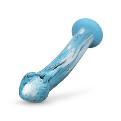 Скляний дилдо Gildo Ocean Ripple для точки G SO8893 фото