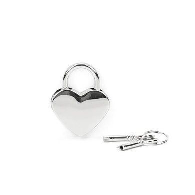 Замочок Liebe Seele Heart Shape Padlock Silver (2 шт) SX1679 фото