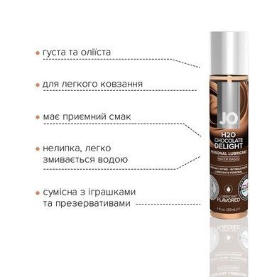 Змазка зі смаком JO H2O Шоколадна насолода 30мл SO1475 фото