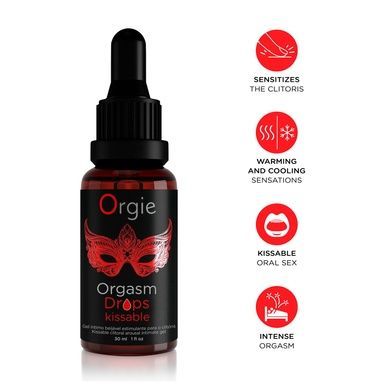 Капли для клитора Orgie Orgasm Drops Kissable 30 мл SX1531 фото